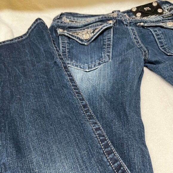 Miss Me Womens Embellished Boot Cut Jeans JP5124B7 SIZE 27 - Picture 14 of 15